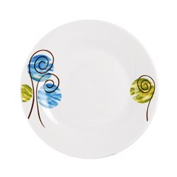 PLATO DE MESA PORCELANA 23CM CIRCULOS