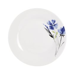 PLATO DE MESA PORCELANA 23CM FLORES AZULES