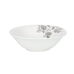 ENSALADERA PORCELANA D23CM HOJAS GRISES