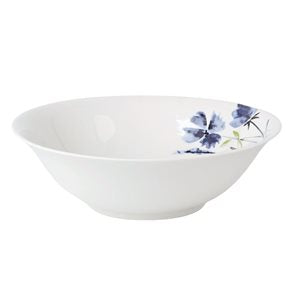 ENSALADERA D23CM FLORES AZULES