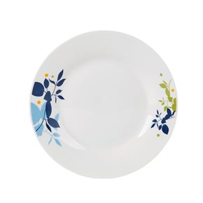 PLATO POSTRE 19CM RAMITAS AZUL/CELESTE/VERDE