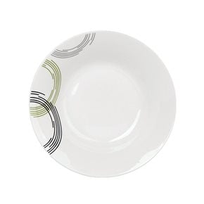 PLATO HONDO 20CM CIRCULOS GRISES