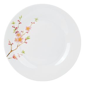 PLATO LLANO 23CM RAMA FLOR JAPONESA