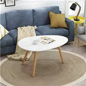 MESA CENTRICA TRIANG  BAMBOO C/BLANCO 99X70X46CM