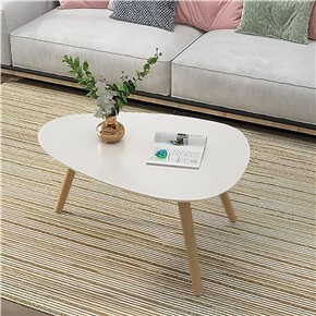 MESA CENTRICA TRIANG  BAMBOO C/BLANCO 99X70X46CM