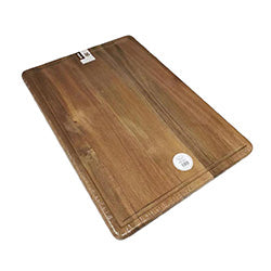 TABLA RECTANGULAR ACANALADA MADERA ACACIA. 50x35x1.8CM