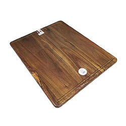 TABLA RECTANGULAR ACANALADA MADERA ACACIA. 50x40x1.8CM