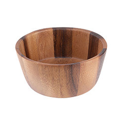 BOWL REDONDO MEDIANO D16x7CM MADERA ACACIA