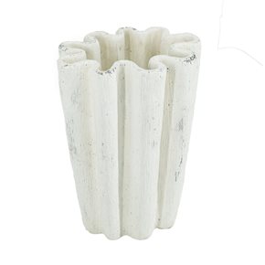 FLORERO TULIPAS 22.5x18x30CM BLANCO
