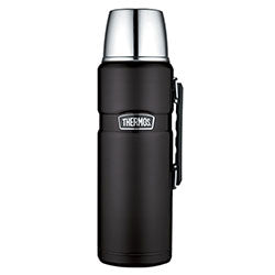 TERMO 1.2L STAINLESS KING ACERO INOXIDABLE NEGROMAT THERMOS