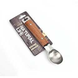 CUCHARA PARA HELADO MANGO ACACIA L21.5X4.3CM