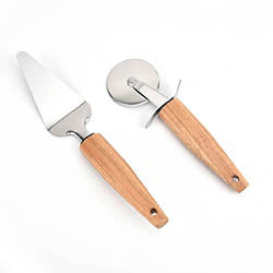 SET X2 PZAS CORTADOR/ESPAT MANGO ACACIA 27X6/21X7CM