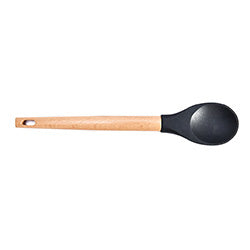 CUCHARA SILICONA L32X6CM MANGO BEECH WOOD