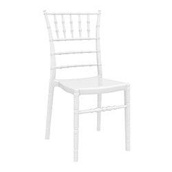 SILLA CHIAVARI BLANCO BRILLANTE 45X51X91CM SIESTA