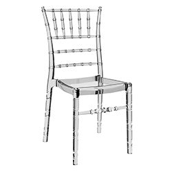 SILLA CHIAVARI TRANSPARENTE 45X51X91CM SIESTA