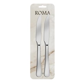SET X2 CUCHILLO DE CARNE 23CM ACERO ROMA