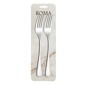 SET X2 TENEDOR DE MESA 20.5CM ACERO ROMA