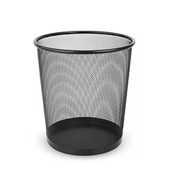 PAPELERA FORMA CONICA NEGRO D27X27CM