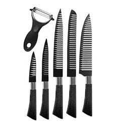 SET 6 PCS CUCHILLOS Y PELADOR