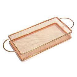 CESTO PARA FRITURAS RECTANGULAR ACERO C/ASAS 25X13CM