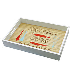 BANDEJA 40X30X5CM MADERA PARADISE