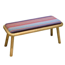 BANQUETA L97CM MADERA DISEÑO RAYAS