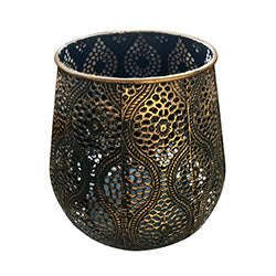 FAROL 18X21CM MARROCO NEGRO