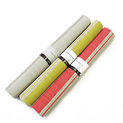 INDIVIDUAL  PVC RAYAS COLORES SURTIDOS. 45X30CM