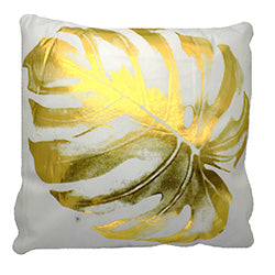 ALMOHADON 43X43CM 400G HOJA DORADA