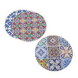 POSA FUENTE D20CM CERAMICA/CORCHO DISEÑO SURTIDO