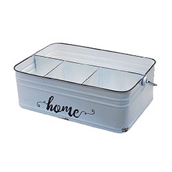 CUBIERTERA 4DIVISIONES 30X20X10CM HOUSE ESMALTADO
