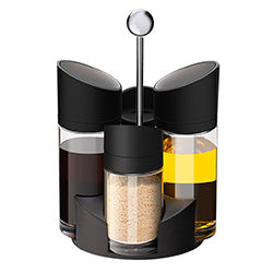 SET 4 PIEZAS ACEITERO/VINAGRERO SOP PLAST. H22X14X13CM