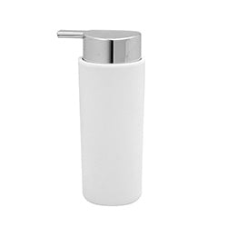 DISPENSADOR JABON D6.7XH17.5CM PLASTICO BLANCO