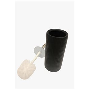 ESCOBILLA P/INODORO D10XH33CM CERAMICA NEGRO
