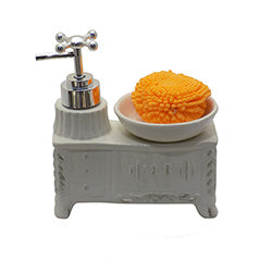 DISPENSADOR JABON 14X5.5X16CM DISEÑO TOILETTE