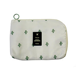 NECESSAIRE TELA TRAVEL C/ CIERRE CACTUS. 23X15CM