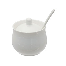 AZUCARERA/QUESERA 700ML D9CM CERAMICA BLANCO