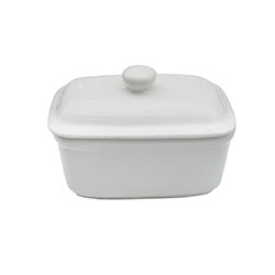 MANTEQUERA 700ML CERAMICA BLANCO
