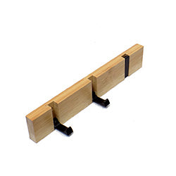 PERCHERO PARED 3 GANCHOS PLEGABLES 30X5.5X2CM