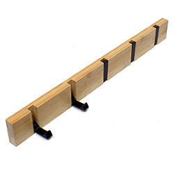 PERCHERO PARED 5 GANCHOS PLEGABLES 50X5.5X2CM