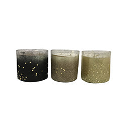 VELA AROMATICA BRILLOS 4 AROMAS. 10x10CM