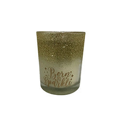 VELA AROMATICA GLITTER 3 AROMAS.  8x10CM