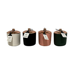 VELA AROMATICA TAPA DORADA 11x12CM 4 AROMAS