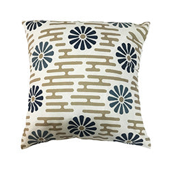 ALMOHADON 40x40CM 380G FLORES EN LADRILLO