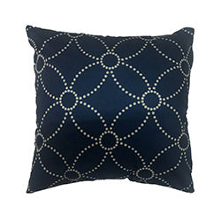 ALMOHADON  380G AZUL CON ESTRELLAS CELESTES. 40x40CM