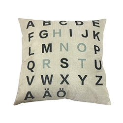 ALMOHADON LETRAS.  40x40CM
