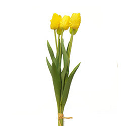 RAMO 5 TULIPANES 55CM AMARILLO