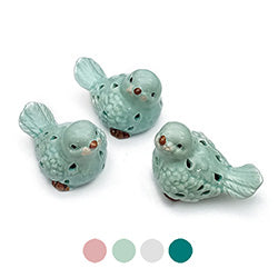 SET X3 PAJARITO CERAMICA 9x7.5x6.5CM SURTIDO