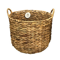 CESTO TEJIDO 38X38CM TRENZA NATURAL