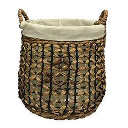 CESTO TEJIDO 40X41CM ENTRELAZADO NATURAL
